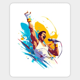 Music Legend - Color Splash - Rock Music Magnet